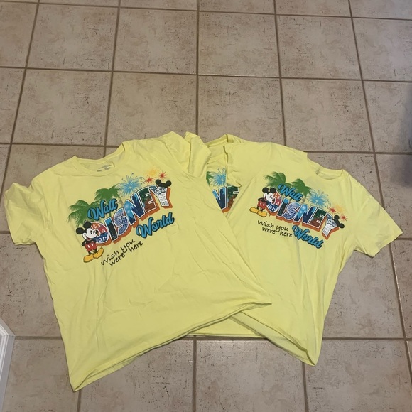 💚 Disney World "Wish You Were Here" Mickey Fireworks T-Shirts - Family Pack (3) - Picture 3 of 11
